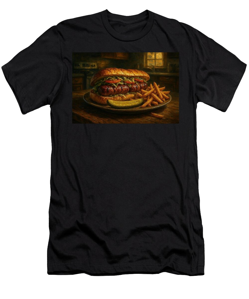 Gourmet Sandwich and Fries James Spears T-Shirt