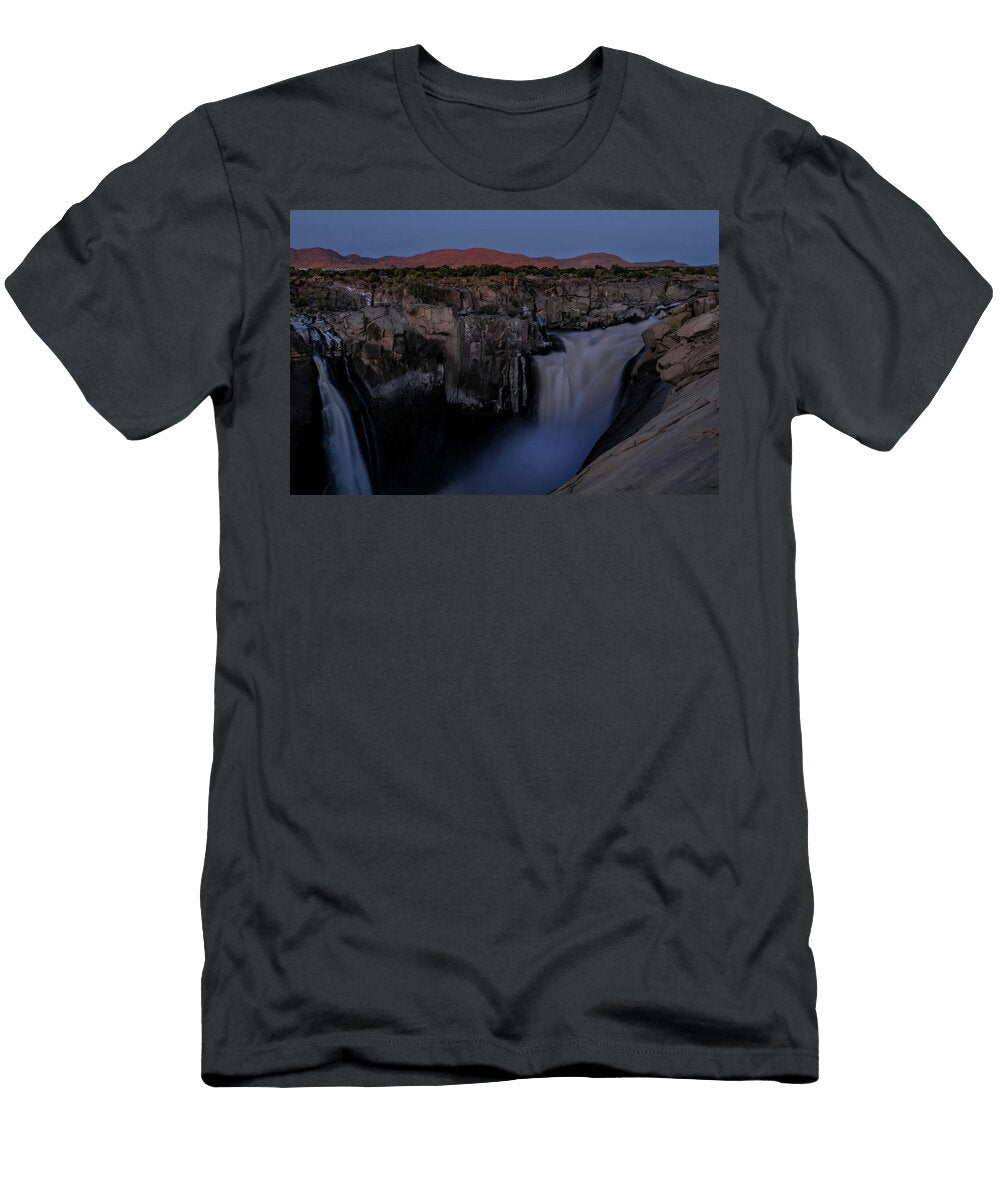 Grand Blue Hour Finale At Augrabies Falls Eckart Mayer T-Shirt
