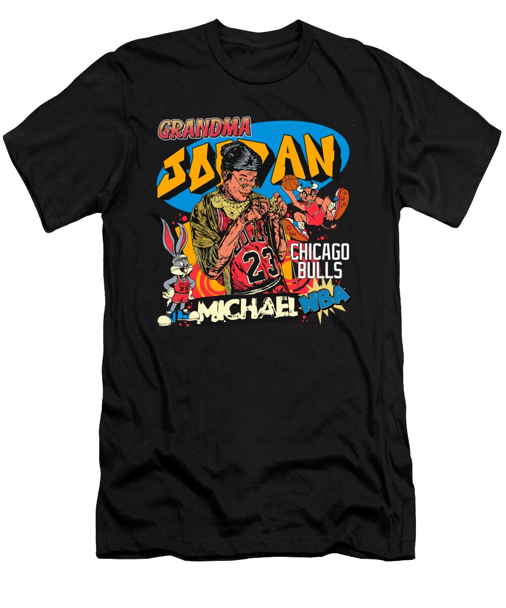 Grandma Jordan and NBA Characters Melinda Smith T-Shirt