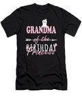 Grandma of the Birthday Princess Llamazing Girl Llama Party Product Art Grabitees T-Shirt