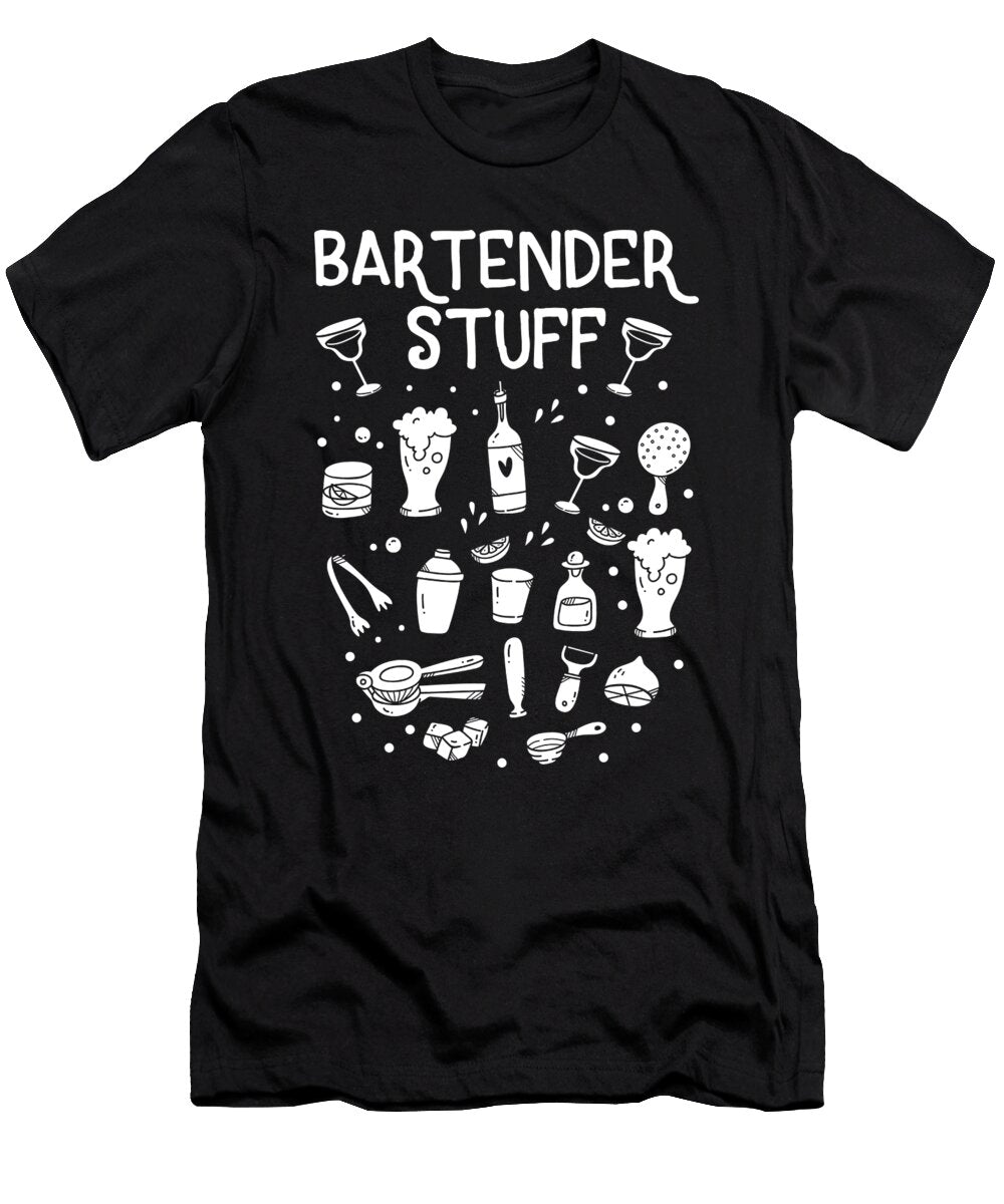 Graphic Novelty Bartender Barkeep Humor Gift Haselshirt T-Shirt