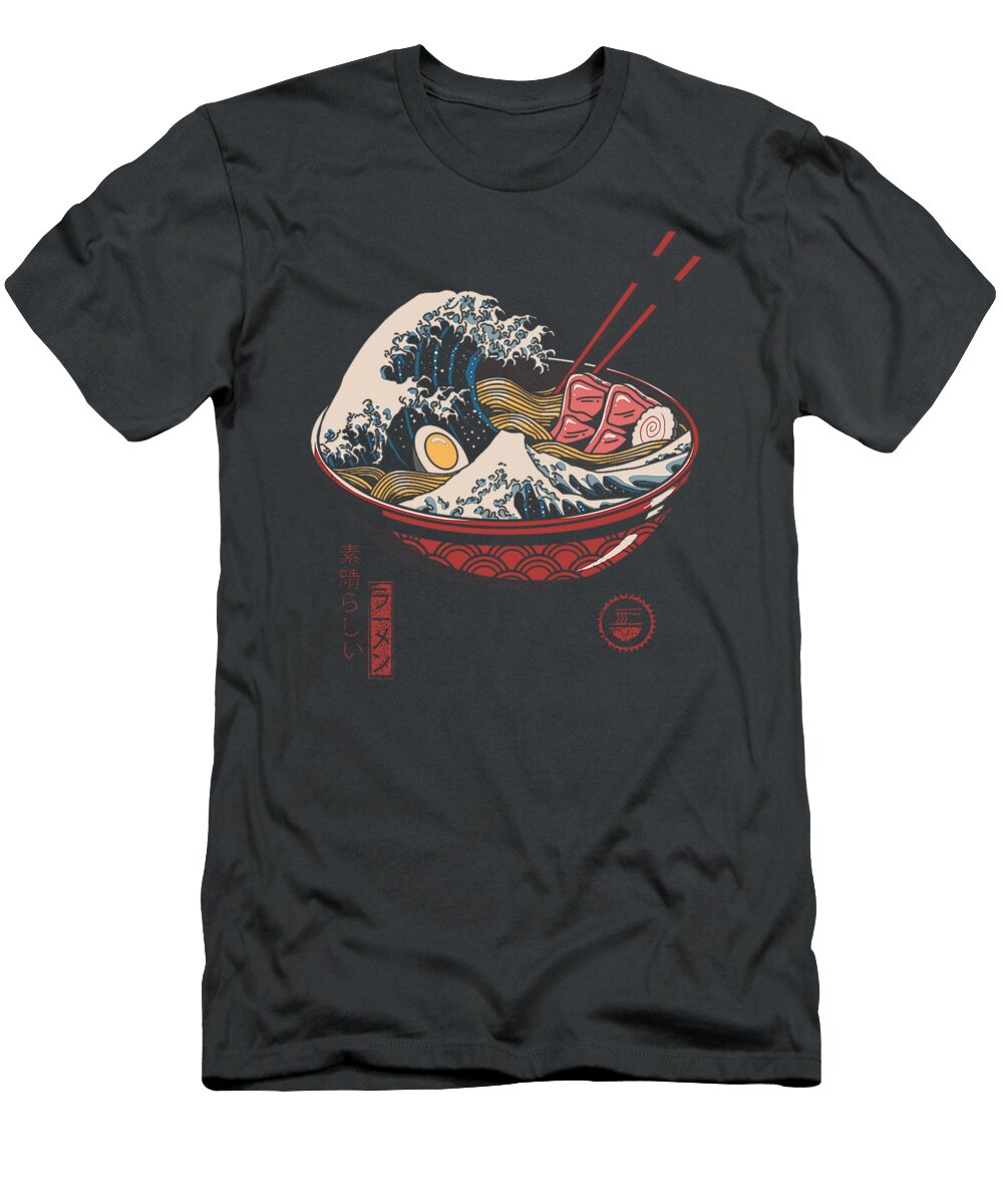 Great Ramen Wave Casey Asher T-Shirt