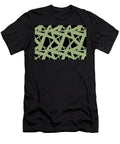 Green and Black Abstract Mosaic Pattern 3 Petite Pattern Minimal Graphic Designs T-Shirt