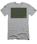Green and Black Diamond Zig Zag Ripple Pattern Petite Pattern Minimal Graphic Designs T-Shirt