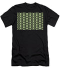 Green and Black Tessellation Line Pattern 13 Petite Pattern Minimal Graphic Designs T-Shirt