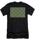 Green and Black Tessellation Line Pattern 24 Petite Pattern Minimal Graphic Designs T-Shirt