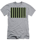 Green and Black Vertical Rippled Stripe Pattern Petite Pattern Minimal Graphic Designs T-Shirt