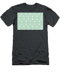 Green and White Abstract Art Deco Shape Pattern Petite Pattern Minimal Graphic Designs T-Shirt