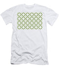 Green and White Minimal Floral Flower Pattern Petite Pattern Minimal Graphic Designs T-Shirt