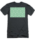 Green and White Ornamental Cube Geometric Pattern Petite Pattern Minimal Graphic Designs T-Shirt