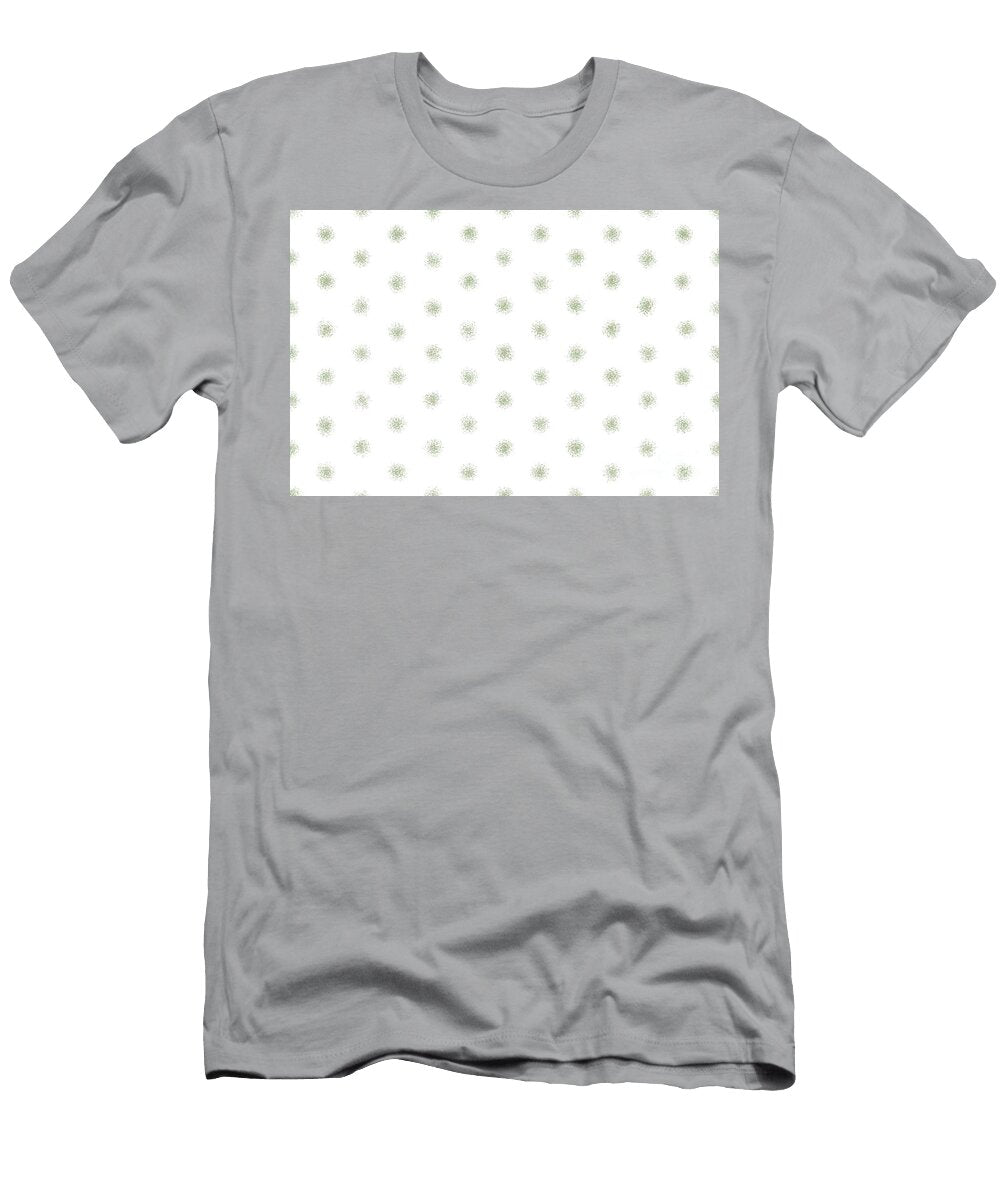 Green and White Splatter Polka Dot Pattern Petite Pattern Minimal Graphic Designs T-Shirt