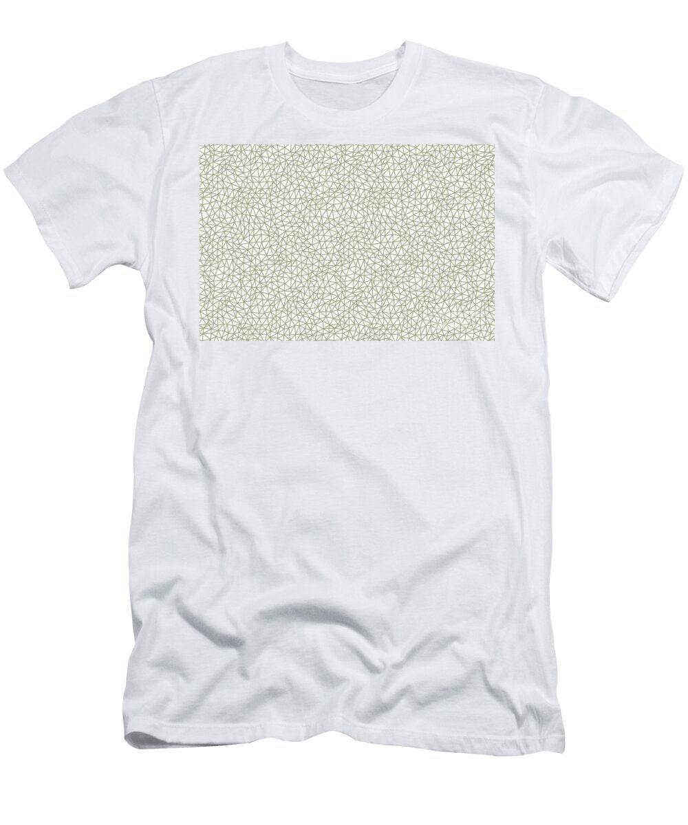 Green and White Triangle Shape Pattern Petite Pattern Minimal Graphic Designs T-Shirt
