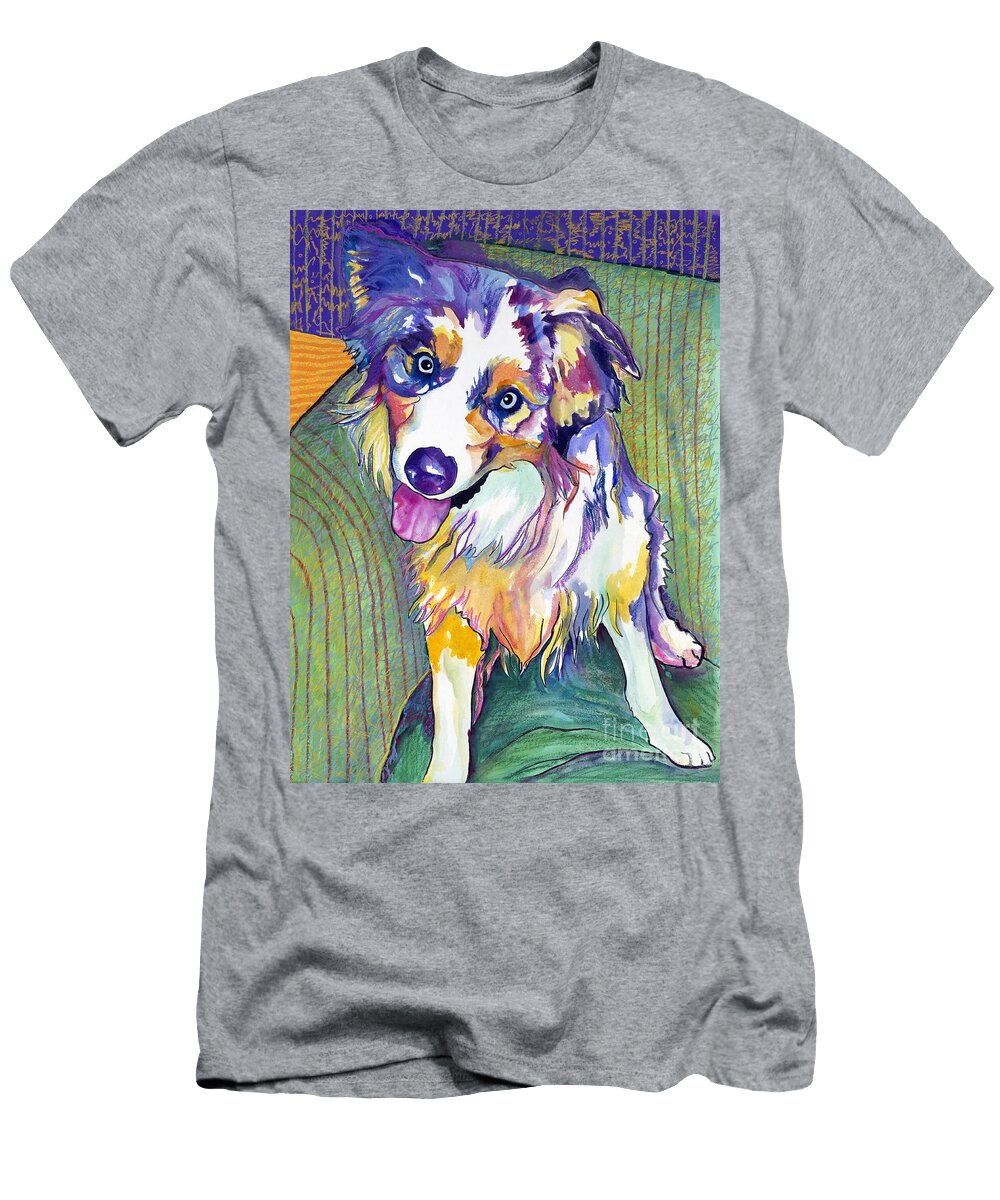 Green Couch Pat Saunders White T-Shirt
