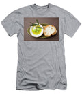 Green Olives on Twig in Bowl of Olive Oil White Bread Foodcollection T-Shirt
