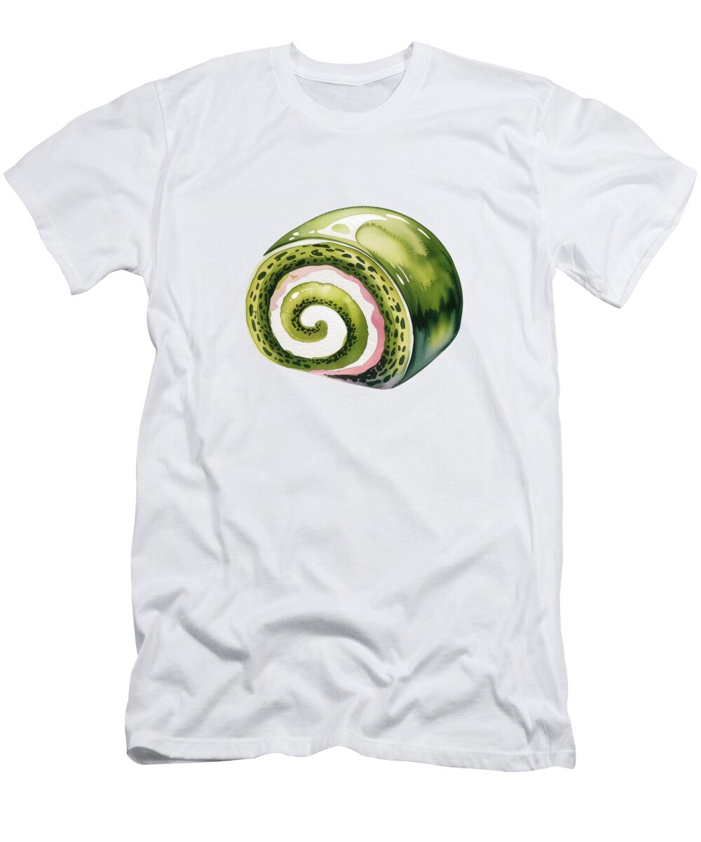 Green Spiral Cake Slice Joanna Redesiuk T-Shirt