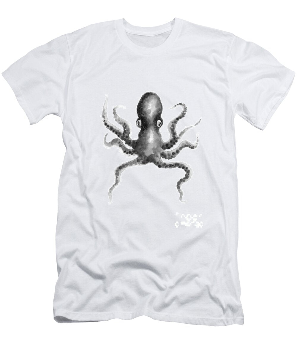 Grey Octopus Joanna Szmerdt T-Shirt