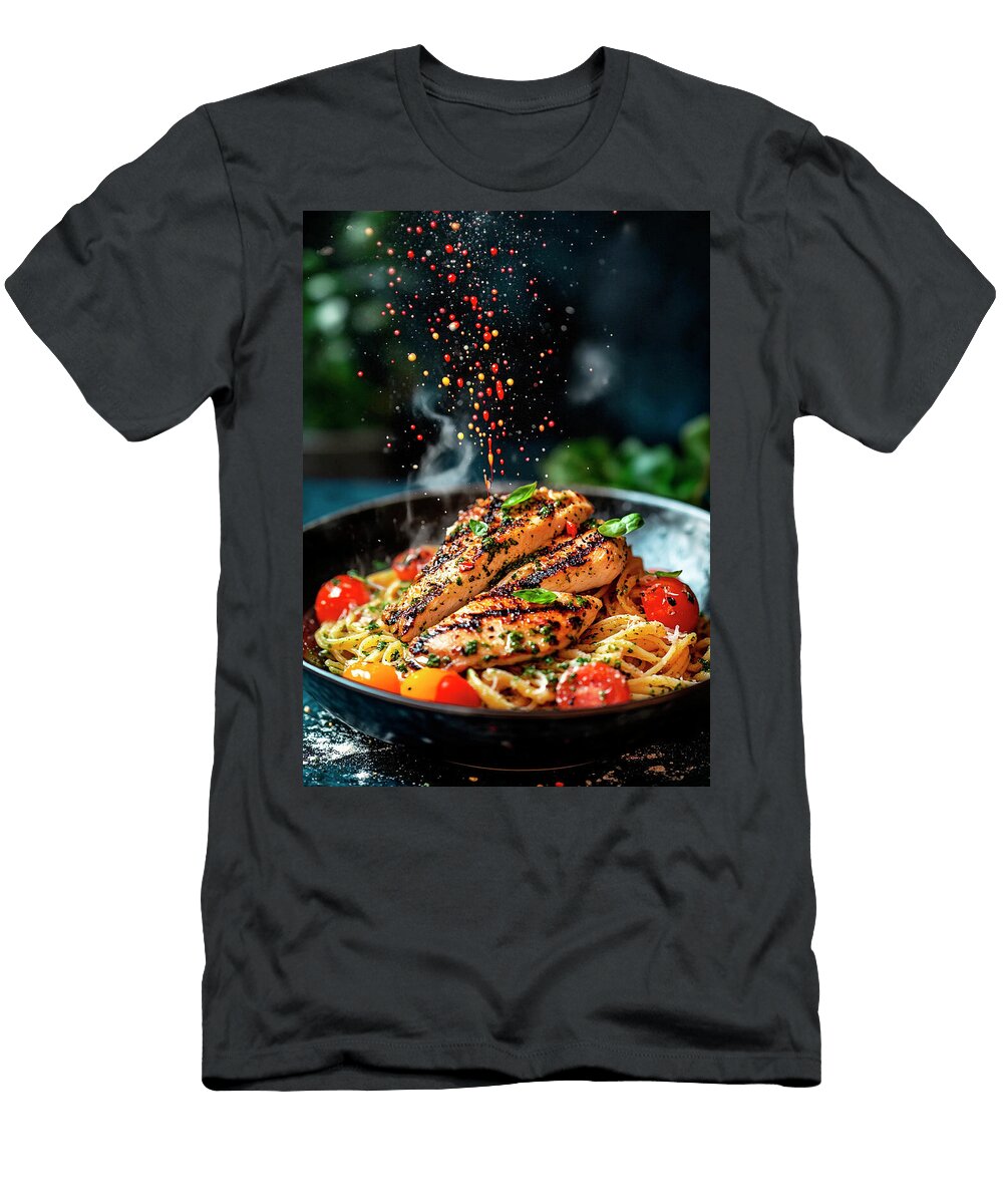 Grilled Chicken Pasta with Burst of Flavor Merssi Norely T-Shirt