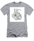 Grim Reaper Holding the Ems Star of Life with Scythe Tattoo Drawing Black and White Aloysius Patrimonio T-Shirt