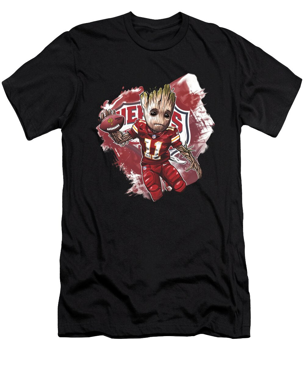 Groot Vs Chiefs Logo Avatars and Anthems Mizorey T-Shirt