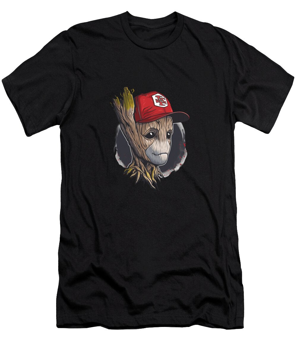 Groot Vs Chiefs Logo Brand Clash Mizorey T-Shirt