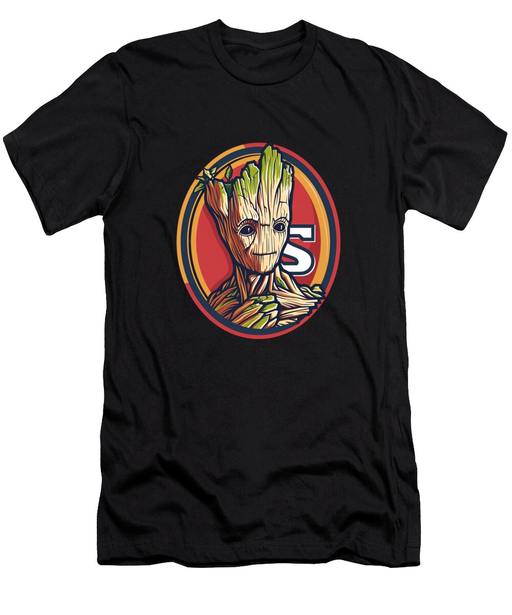 Groot Vs Chiefs Logo Branding Battle Begins Mizorey T-Shirt