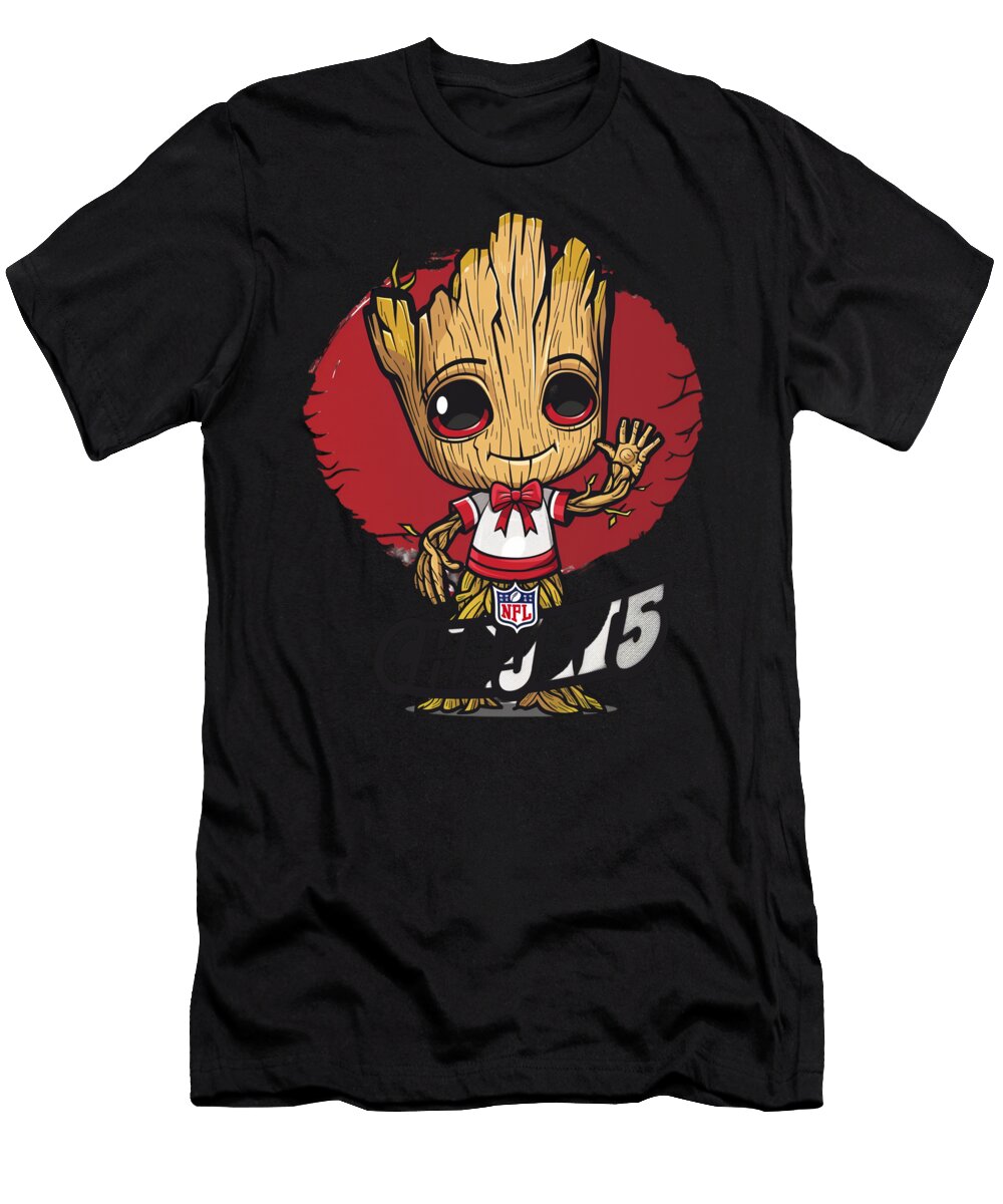 Groot Vs Chiefs Logo Brave the Battle Mizorey T-Shirt