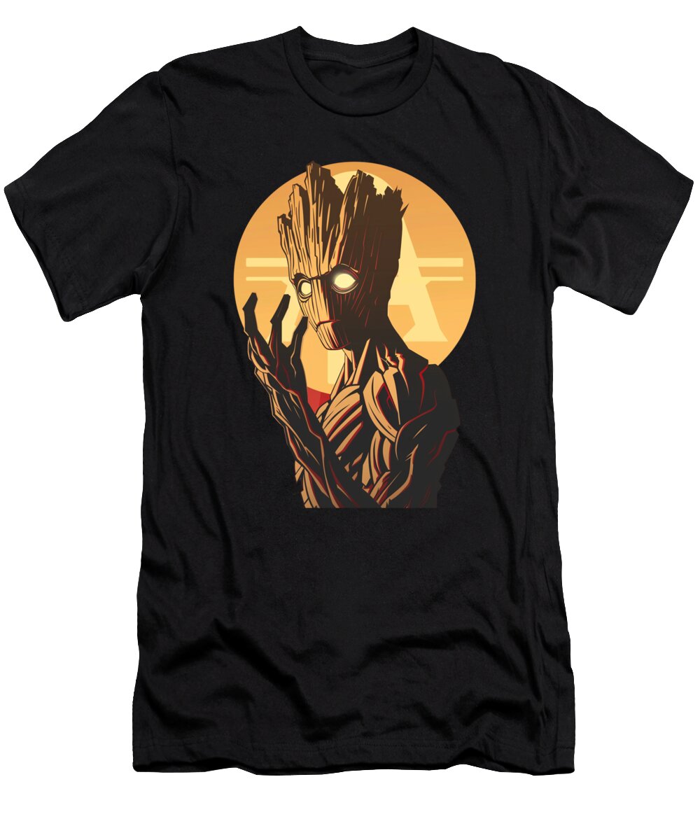 Groot Vs Chiefs Logo Chiefs Cast Challenge Mizorey T-Shirt