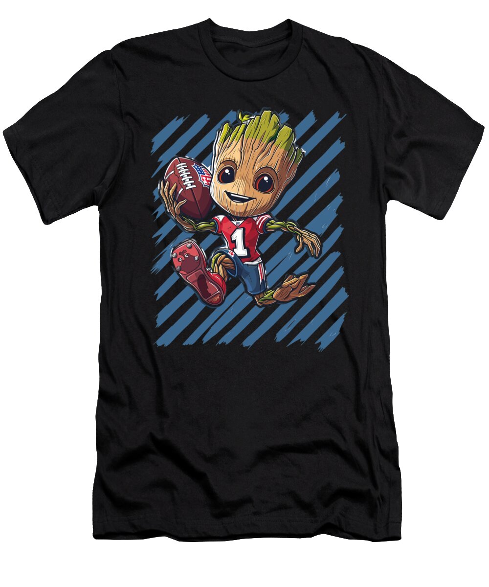 Groot Vs Chiefs Logo Chiefs Crown Clash Mizorey T-Shirt