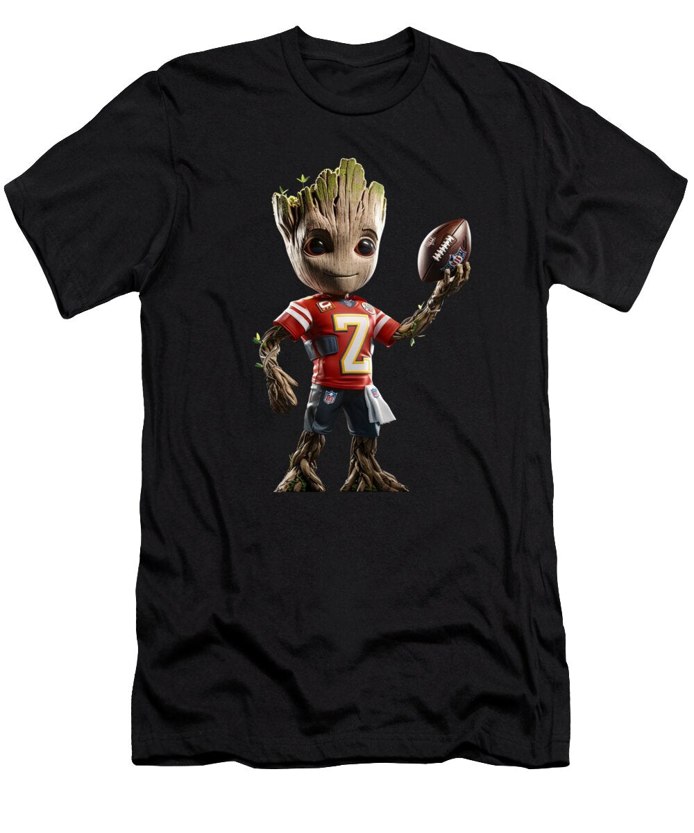 Groot Vs Chiefs Logo Galactic Game on Mizorey T-Shirt