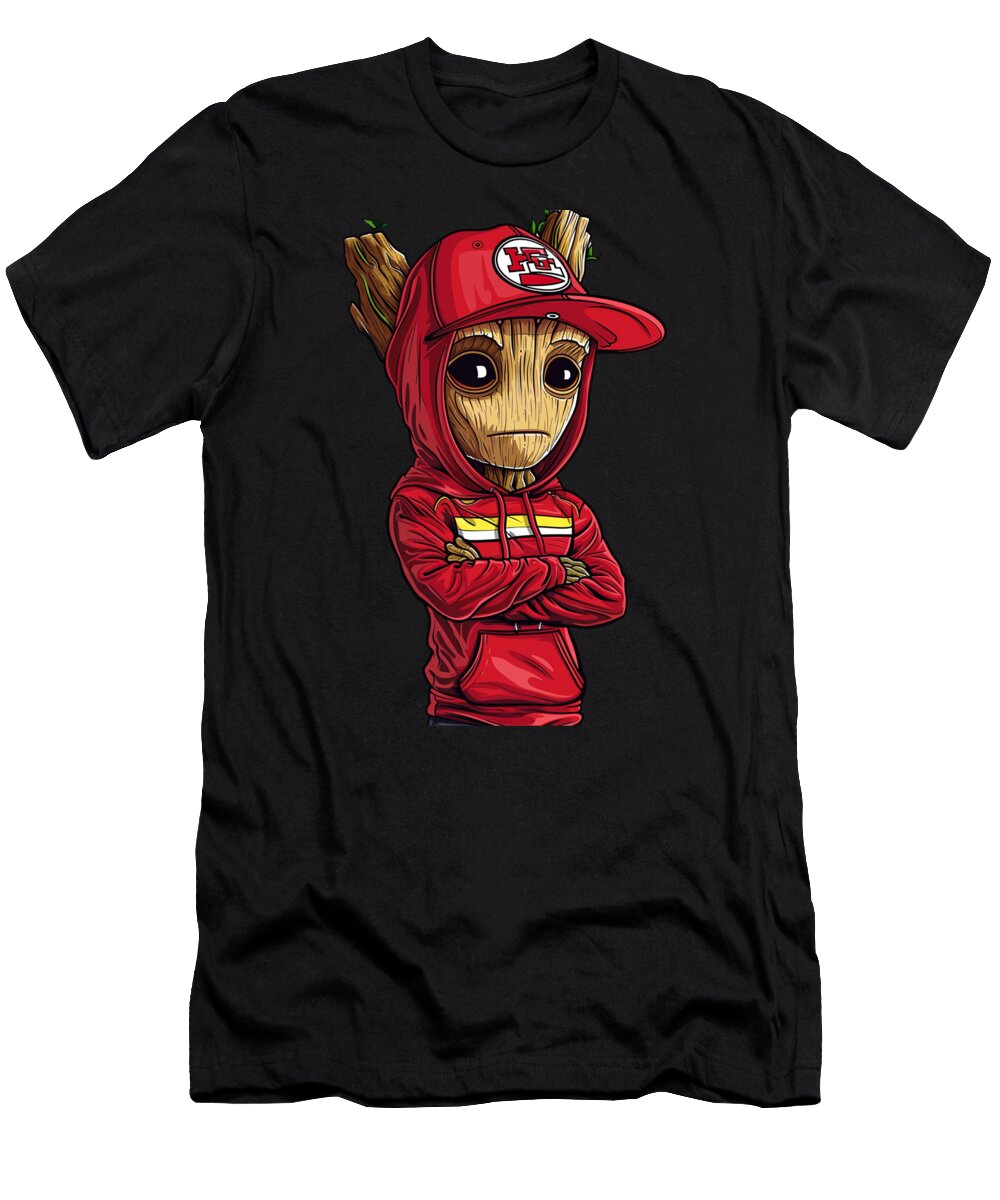 Groot Vs Chiefs Logo Grit Vs Grace Mizorey T-Shirt