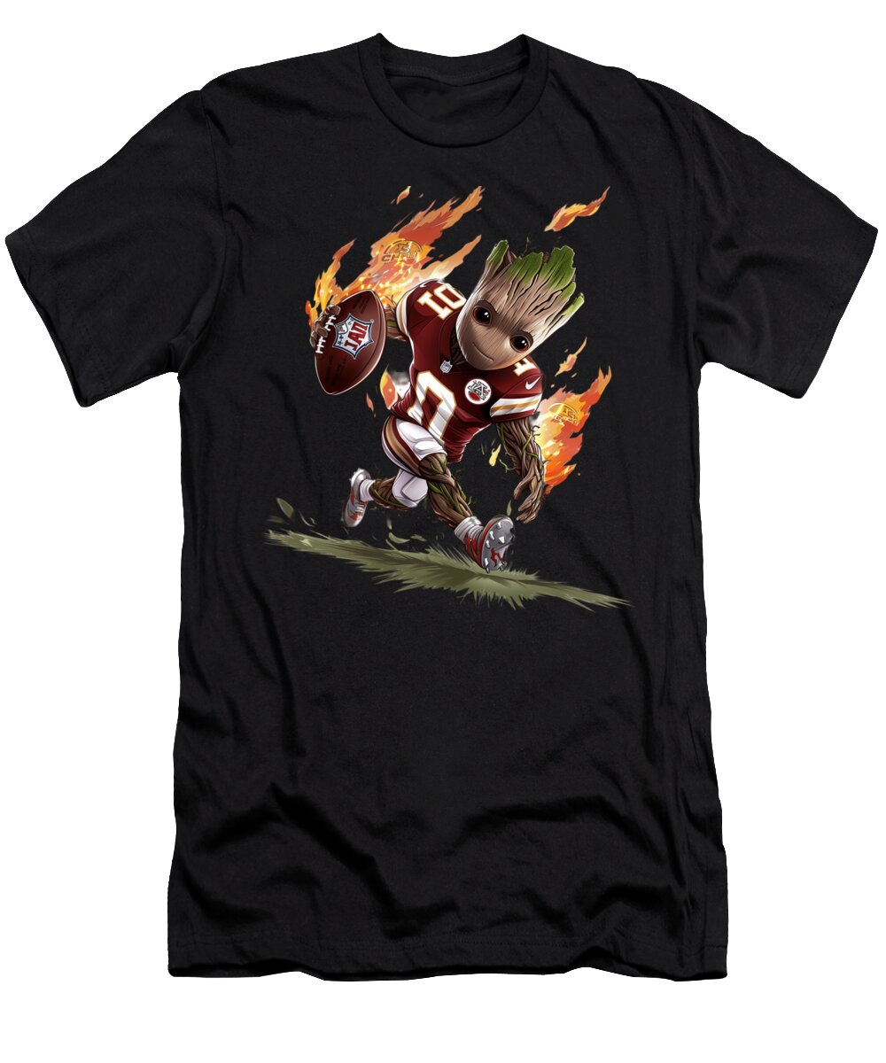 Groot Vs Chiefs Logo Groots Guard Goalposts Mizorey T-Shirt