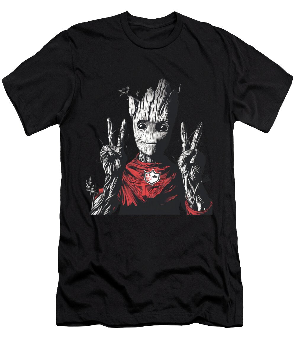 Groot Vs Chiefs Logo Guardian of Gridiron Mizorey T-Shirt