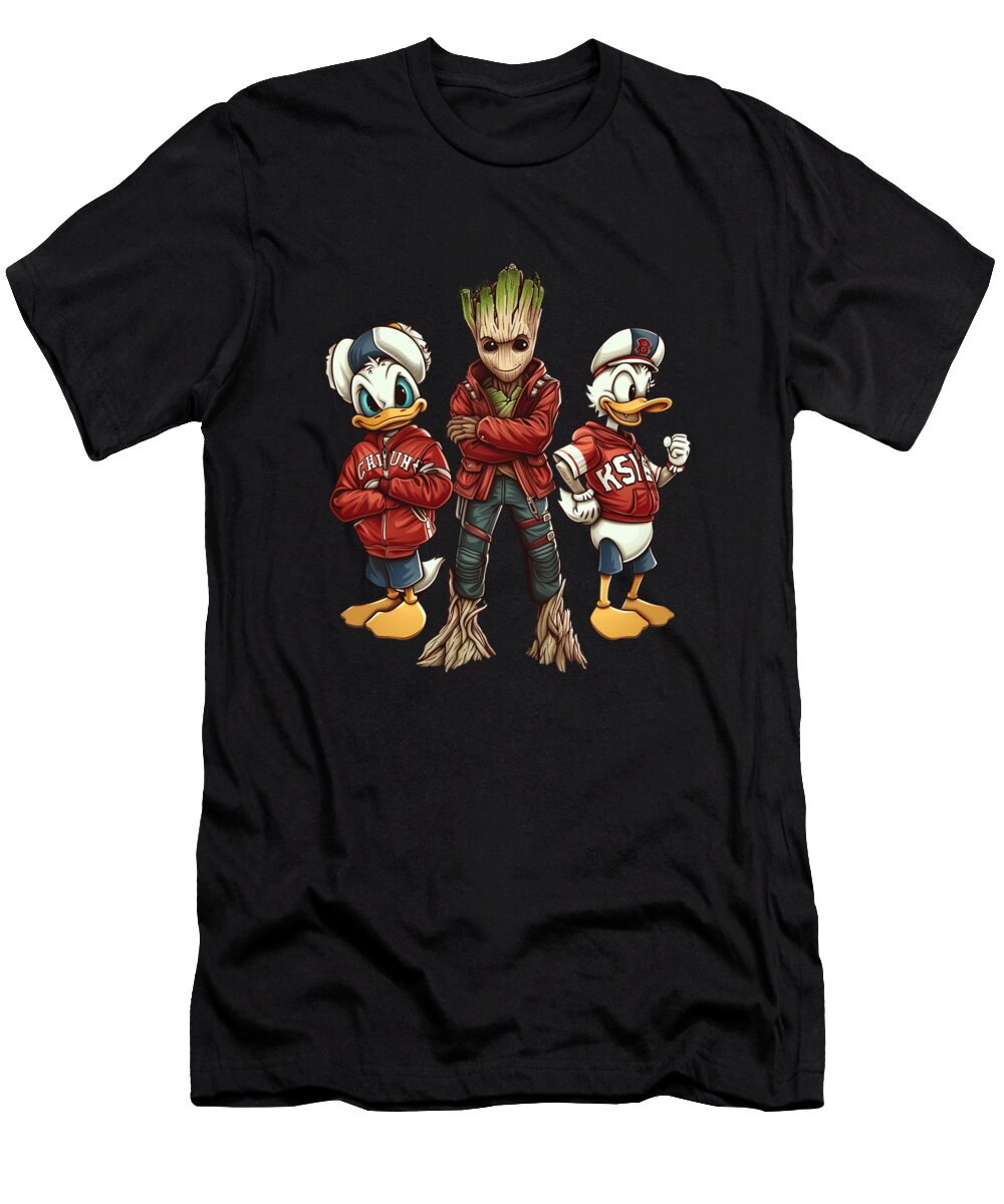 Groot Vs Chiefs Logo Legendary Bout Mizorey T-Shirt