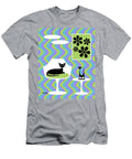 Groovy Blue Stripes Room Donna Mibus T-Shirt