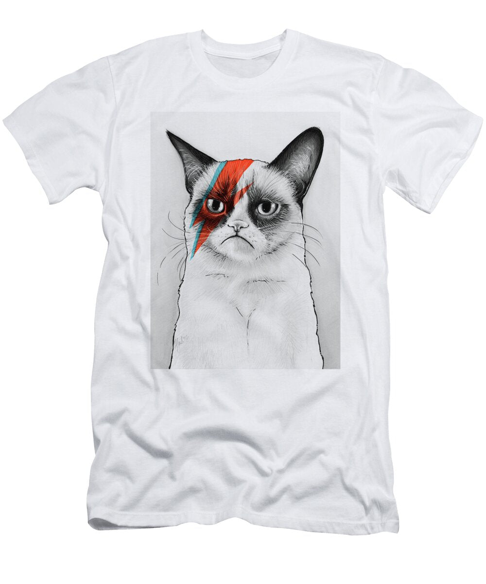 Grumpy Cat Portrait Olga Shvartsur T-Shirt