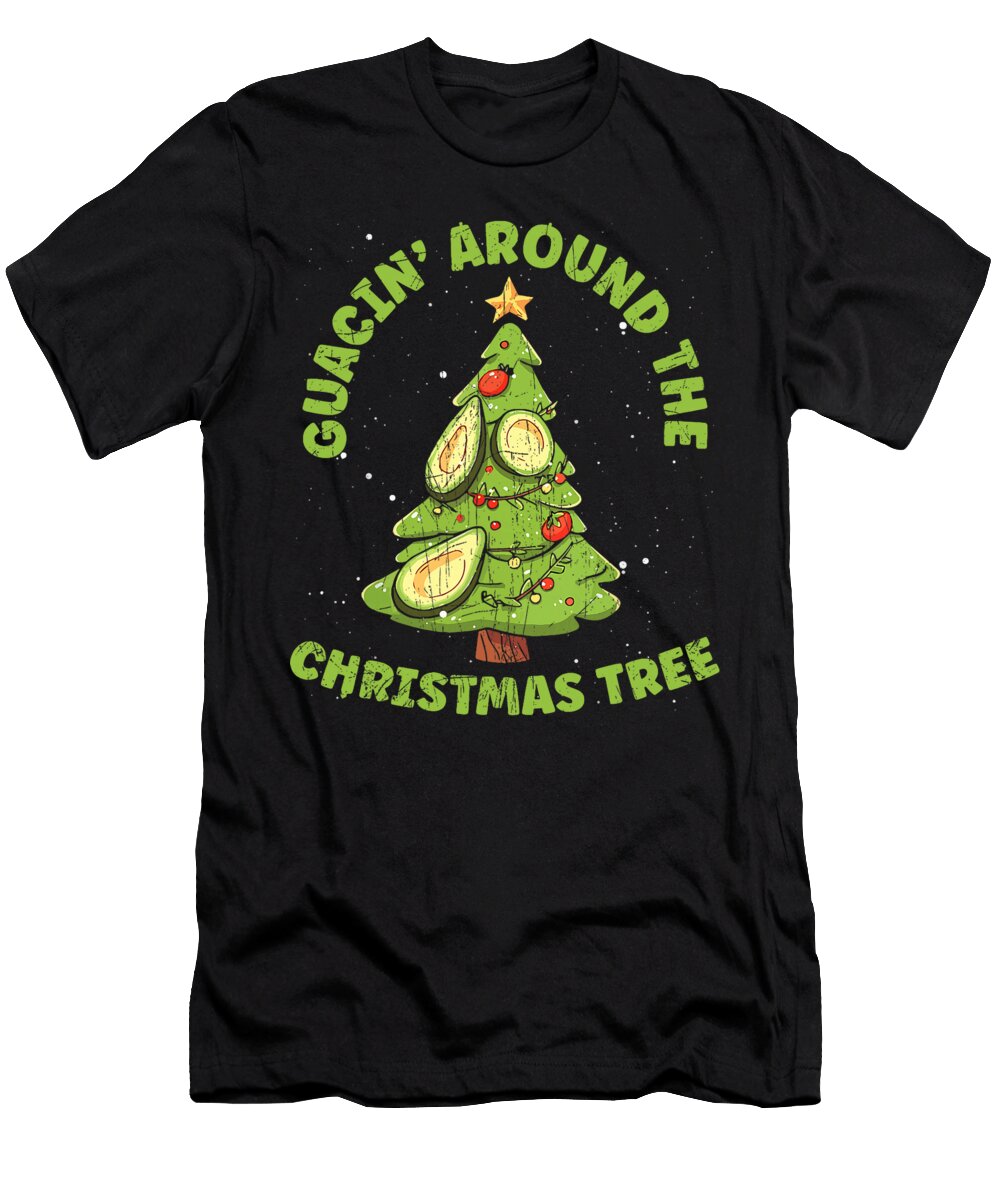 Guacin Around the Christmas Tree Avocado Sophie Eleanor T-Shirt