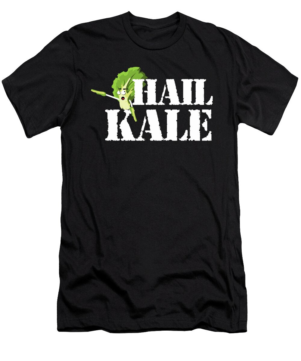 Hail Kale Kale Art for Vegans Vegetarians on Diet Dark Nikita Goel T-Shirt