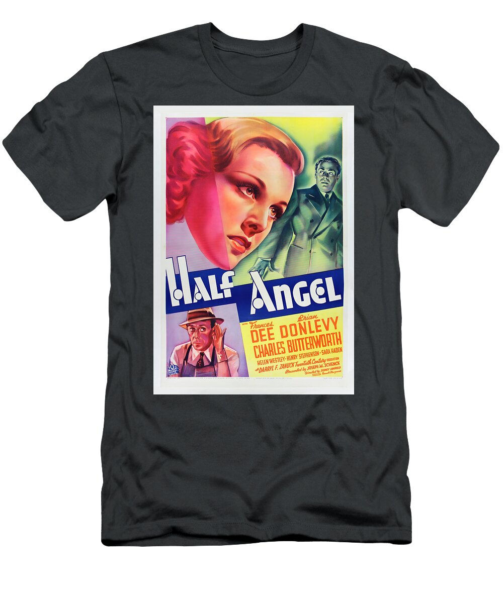 Half Angel 1936 Comedy Retro Movie Poster Upscaled T-Shirt
