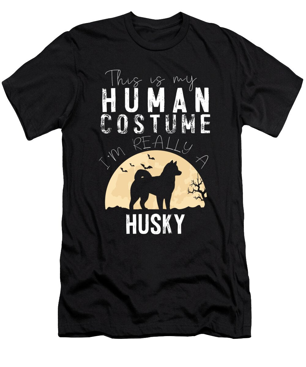 Halloween Human Costume Siberian Husky Wowshirt T-Shirt