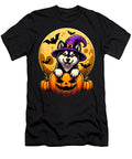Halloween Husky Witch Hat Pumpkin Dog Lover Yah Lishr T-Shirt