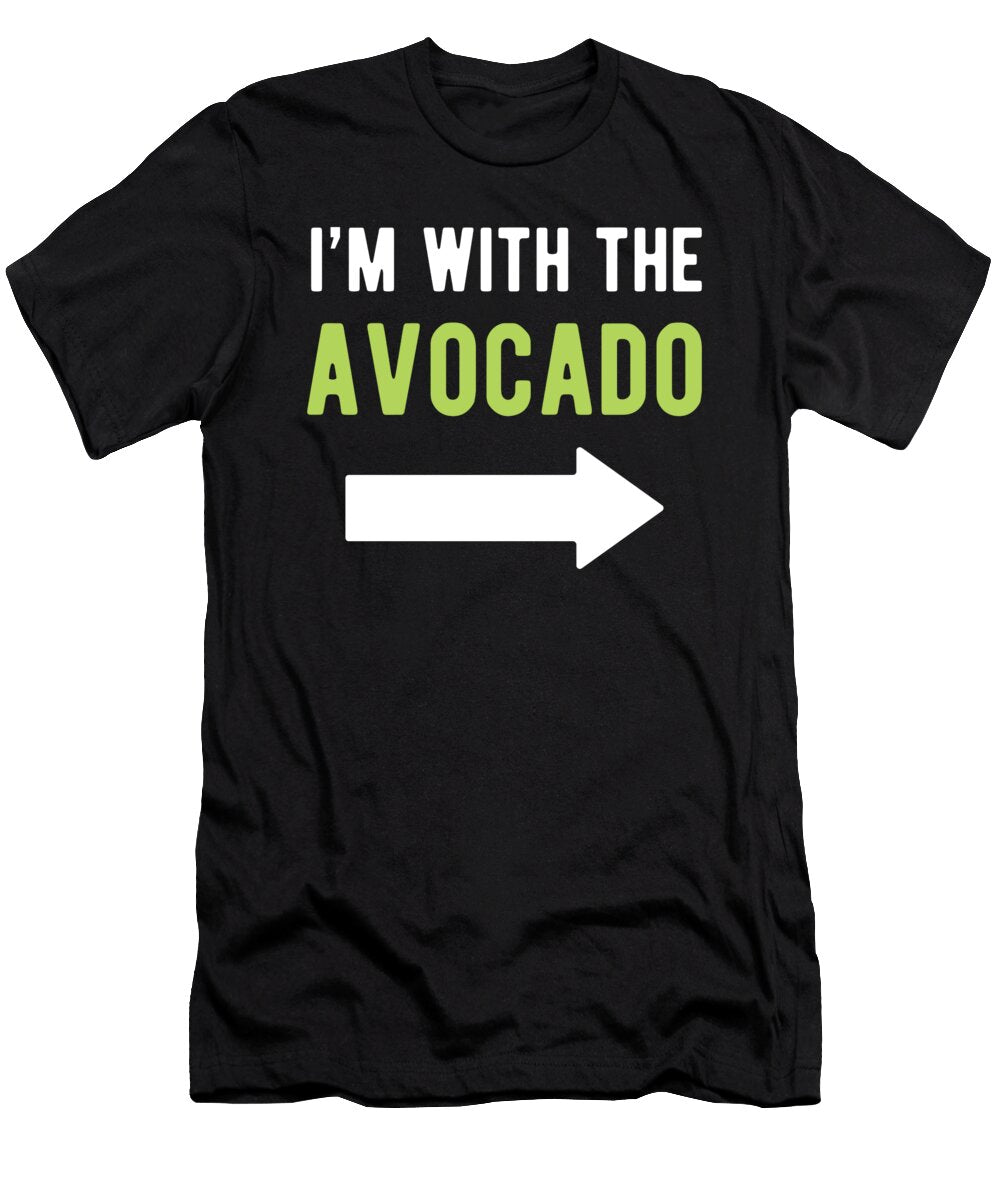 Halloween Im with the Avocado Funny Matching Part 1 Haselshirt T-Shirt