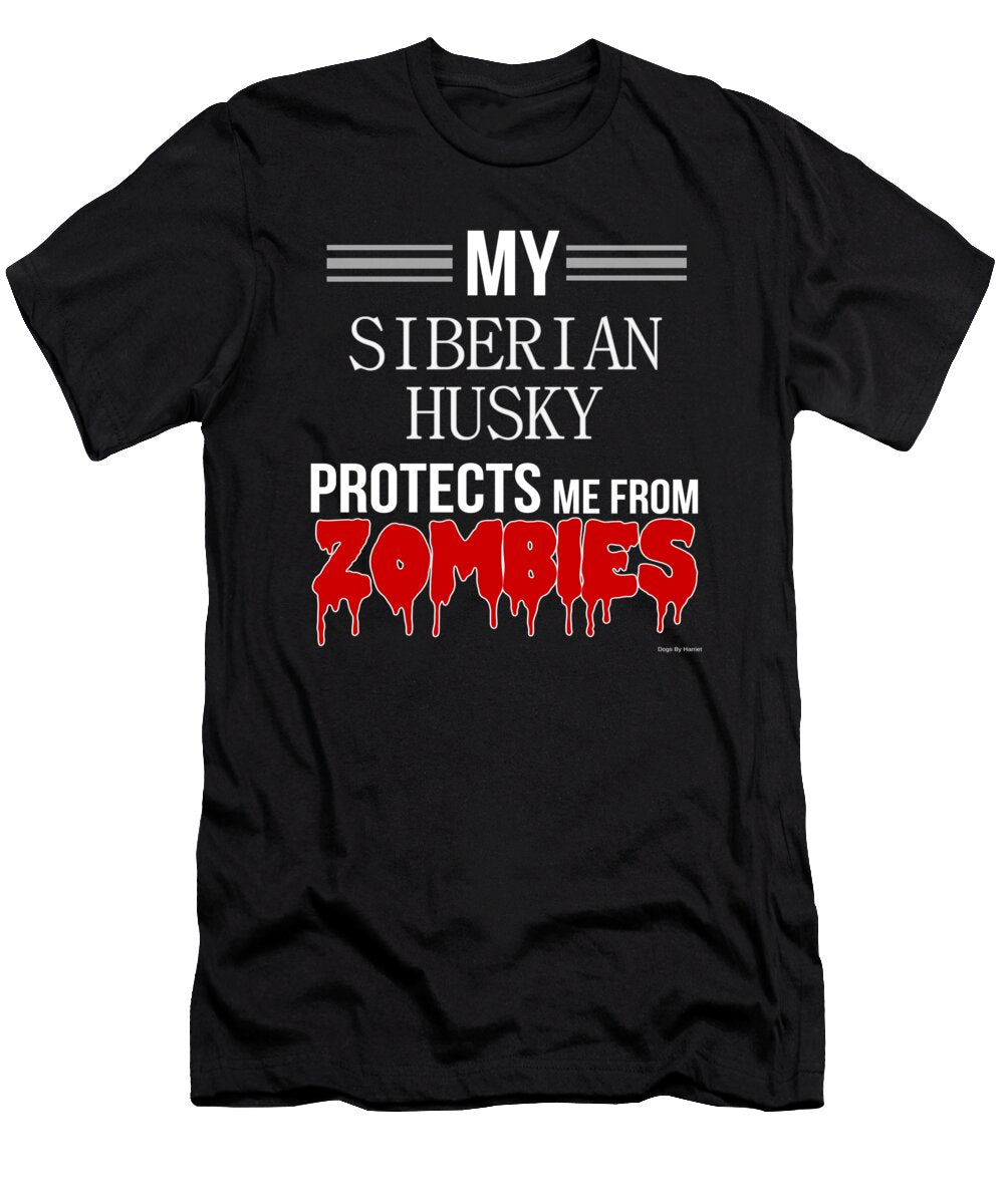 Halloween Zombie Siberian Husky Jose O T-Shirt
