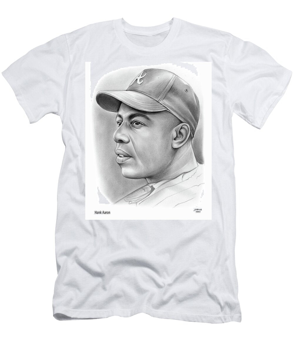 Hank Aaron Pencil Greg Joens T-Shirt