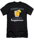 Happiness Mixologist Whiskey Sour Cocktail Print Jacob Hughes T-Shirt
