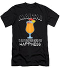 Happiness Pool Party Tiki Cocktail Mai Tai Design Jacob Hughes T-Shirt