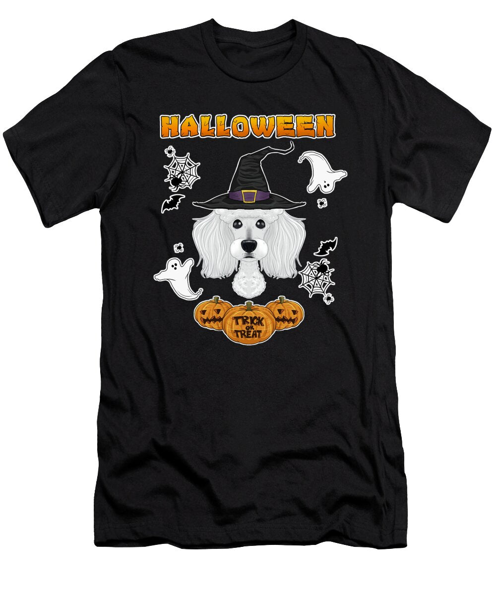 Happy Halloween I Dog Lover I Poodle Maximus Designs T-Shirt