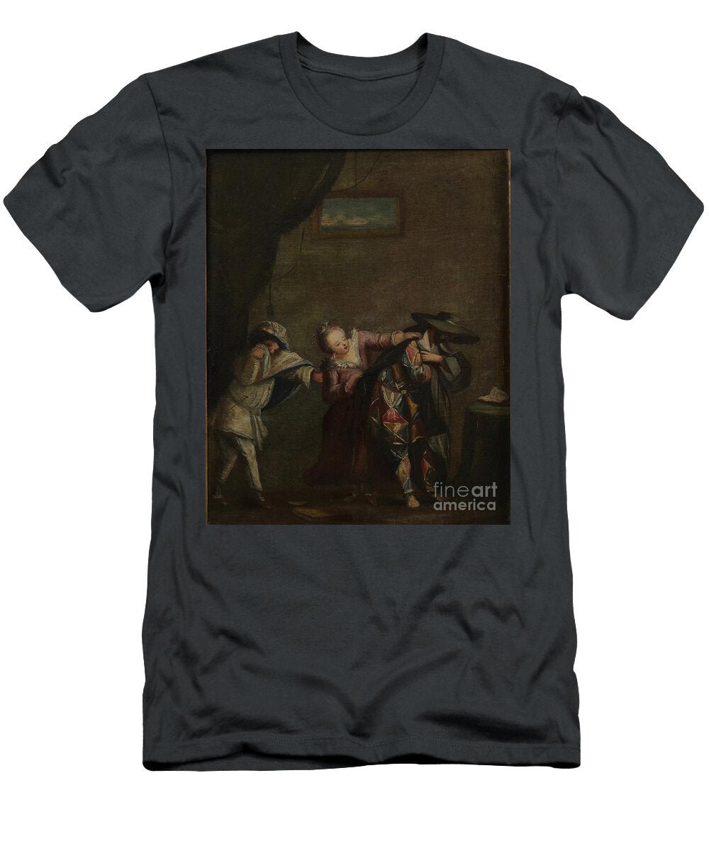 Harlequinade Marco Marcola Italian Ca 1740 1793 Artistic Rifki T-Shirt