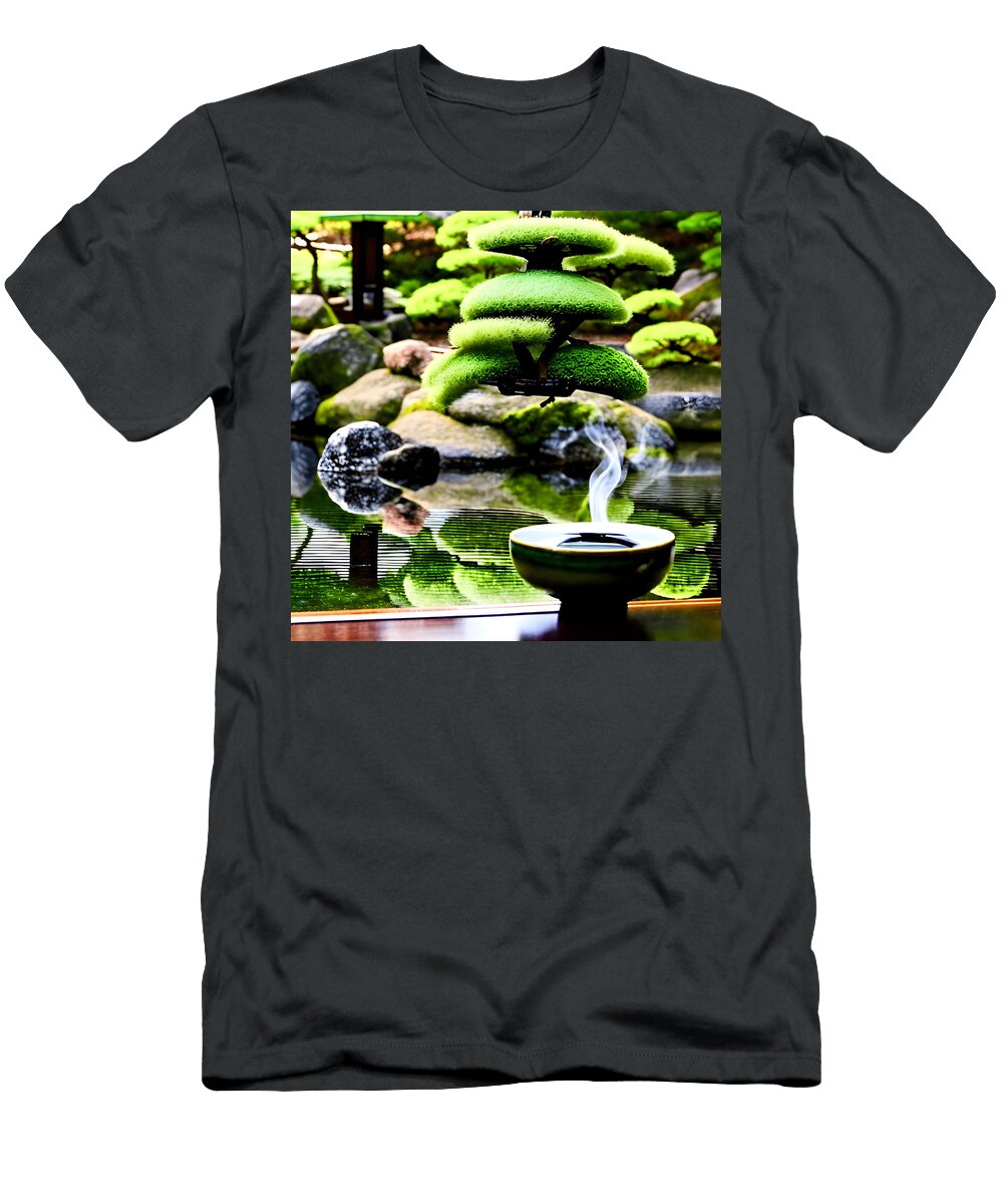 Harmony in Every Sip Evan Brown T-Shirt