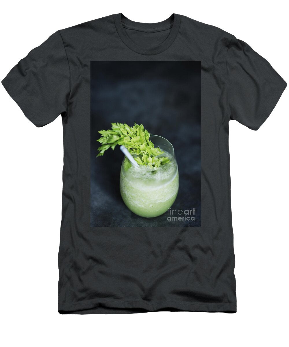 Healthy Detox Green Vegetables Smoothie Juice with Celery and Cu Jacek Malipan T-Shirt