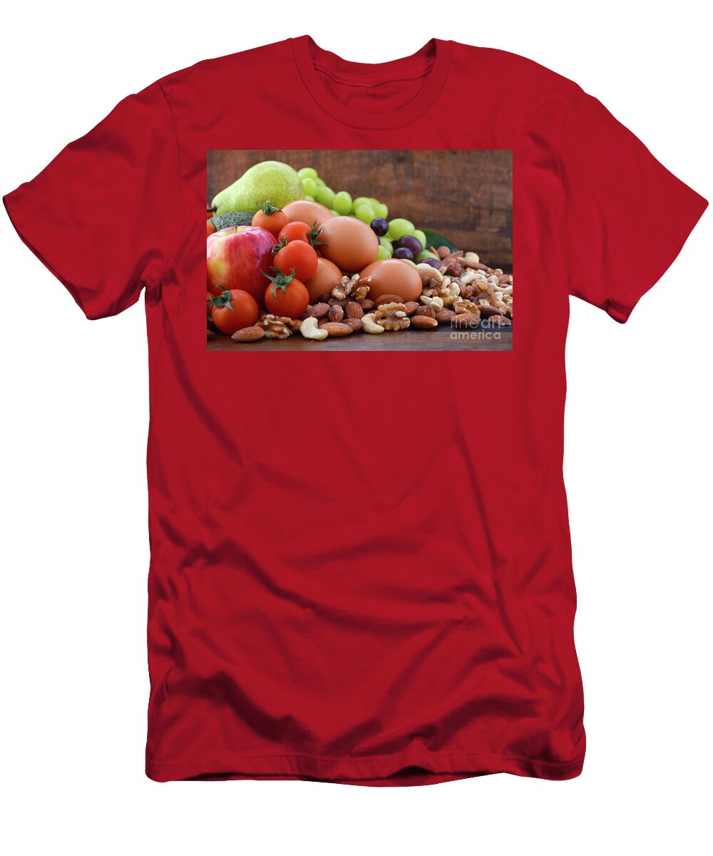 Healthy Diet Vegetarian Food Milleflore Images T-Shirt